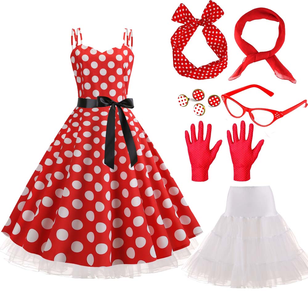 Women'S Accessories In The 1950S - 1950년대 60년대 카니발 의상 세트 여성