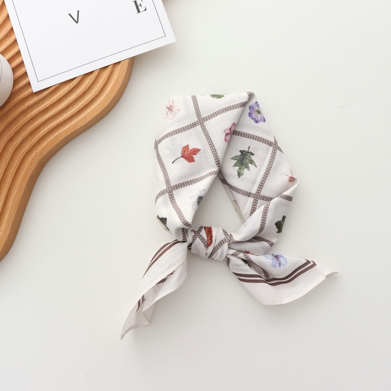 100% 순면 프린트 다용도 심플 핸드 타월 여성용 작 - Silk Scarf Square 리뷰 및 가격